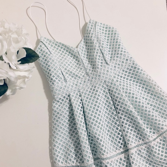 TOP SHOP Diamond Netting Overlay Dress - Picture 4 of 5